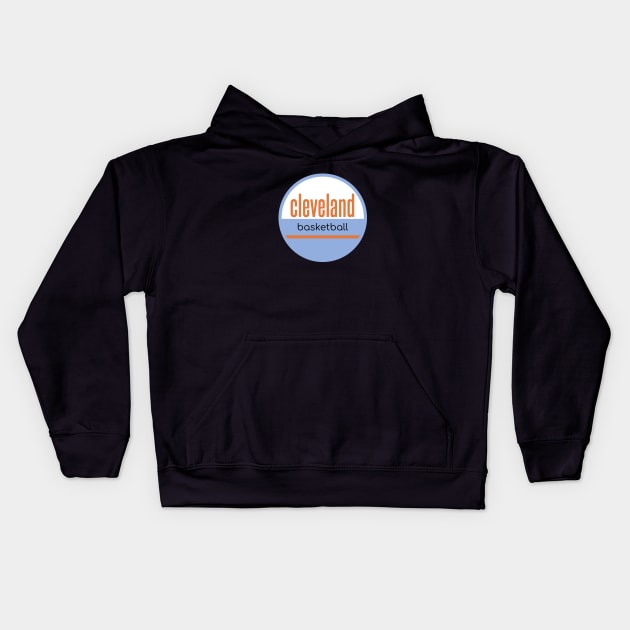 cleveland basketball Kids Hoodie by BVHstudio